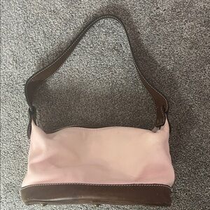 Latico Pink and Brown Leather Handbag